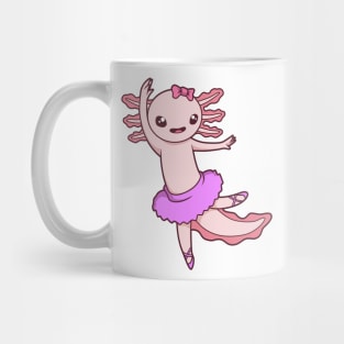 Comic Axolotl dances ballet - Ballerina Mug